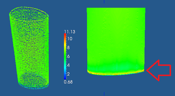 許容応力100MPaに対して8MPaしかかからないので、破壊されません