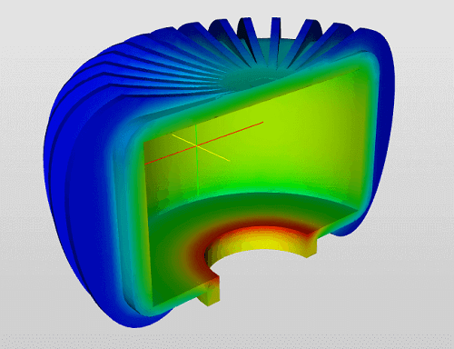 熱解析で3Dモデルの温度を計算