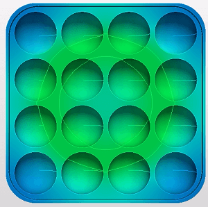 銅製のたこ焼き器-加熱から30秒後