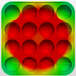 鉄製たこ焼き器-加熱開始から120秒後