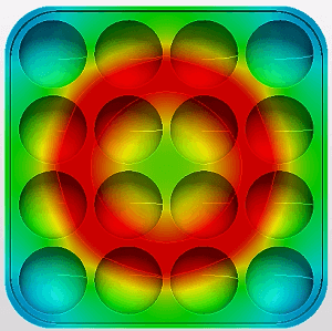 鉄製たこ焼き器-加熱開始から90秒後