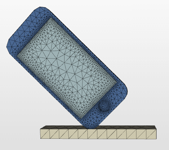 計算時間短縮のためメッシュ密度を調整