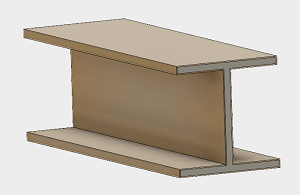 H形鋼にFRPを5mm貼り付ける