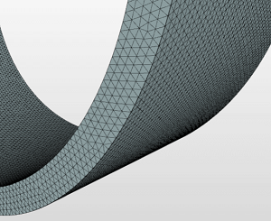 配管の断面とメッシュ配置
