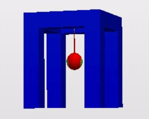振り子が建物の揺れを抑える