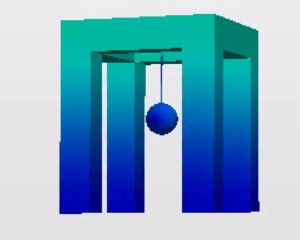 振り子が建物の揺れを抑える