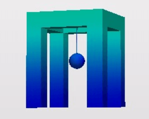 振り子が建物の揺れを抑える