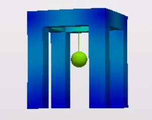 振り子が建物の揺れを抑える