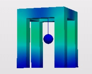 振り子が建物の揺れを抑える