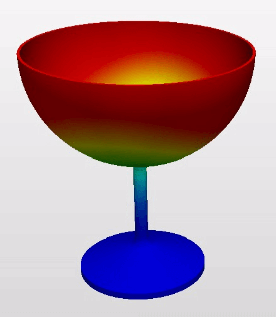 モード1 ワイングラスの固有振動数81Hz