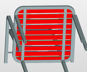 座る部分の木材