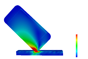 落下時の応力可視化