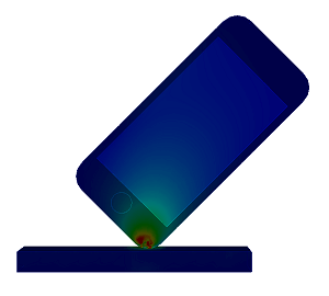 スマートフォン落下試験1