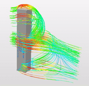 ビル風を可視化