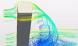 ビル風を低減する形状